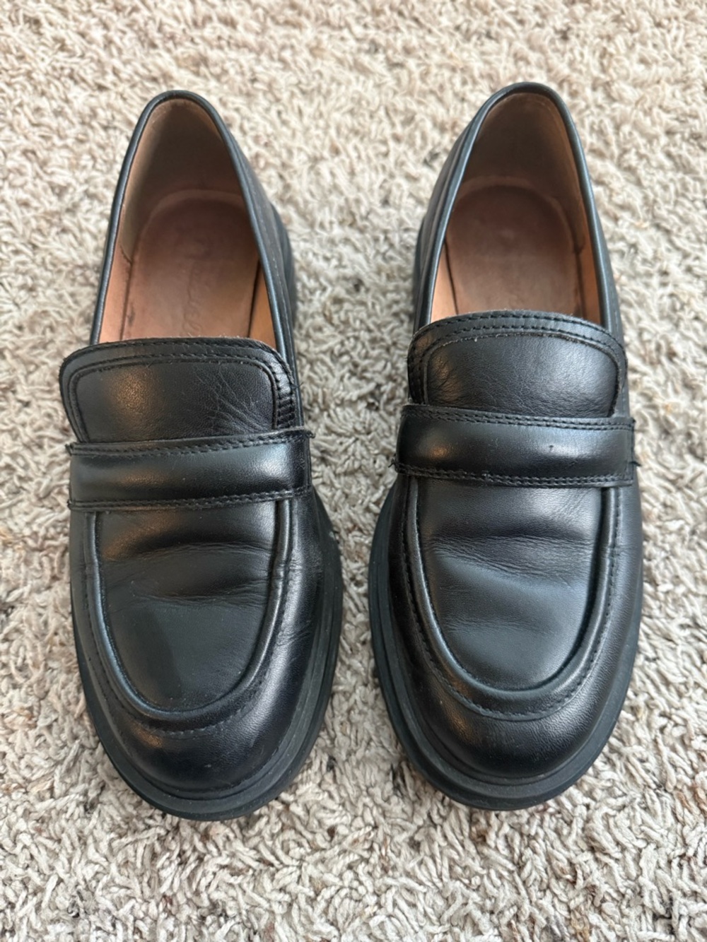 Madewell Black Leather Women's Penny Loafers